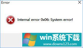 Win10泾4internal error 0x0